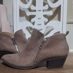 Women's Taupe Ankle Boots